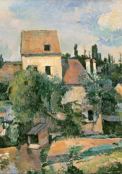 Moulin de la Couleuvre at Pontoise, 1881 (detail) by Paul Cézanne